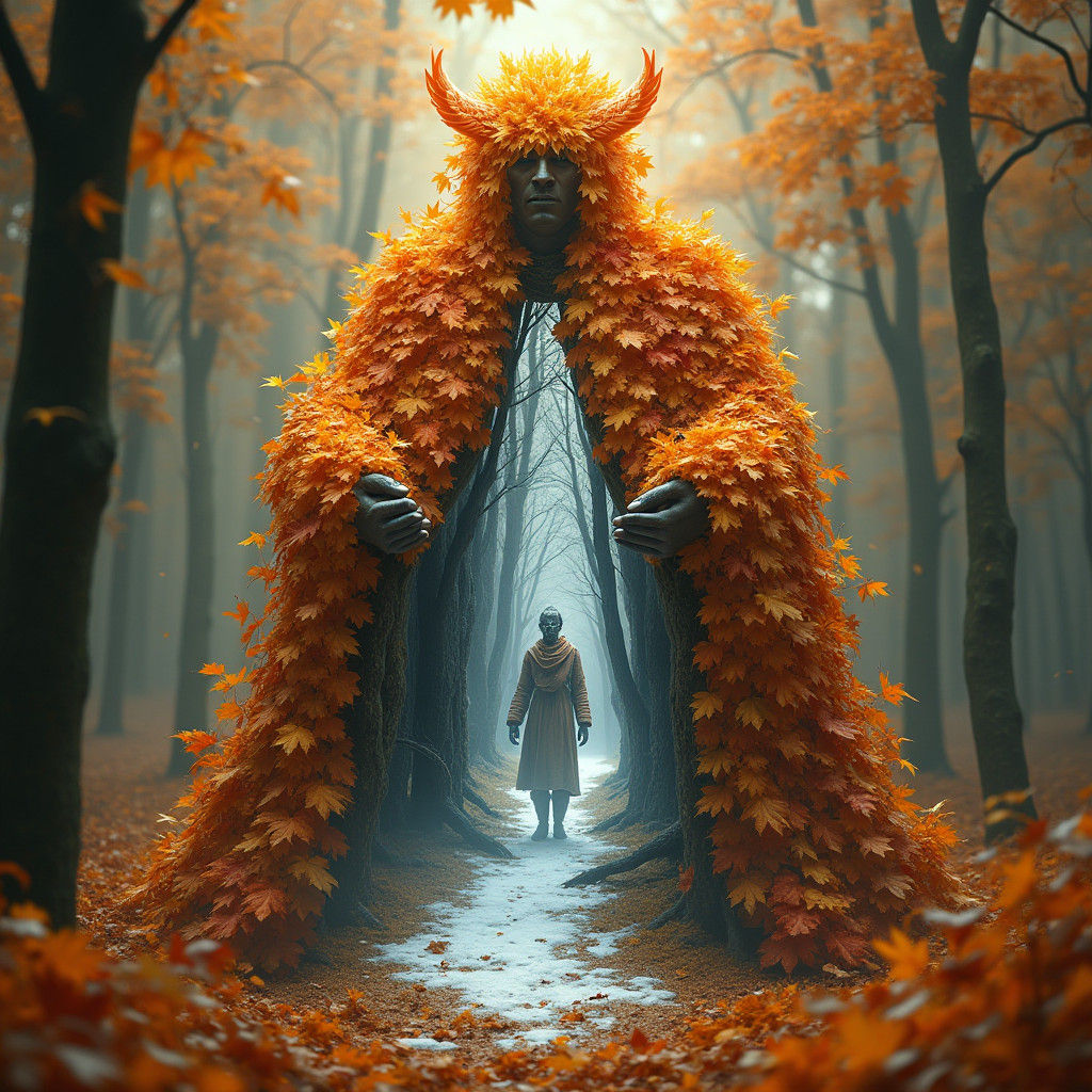 Surreal Autumn God Reveals Winter Landscape