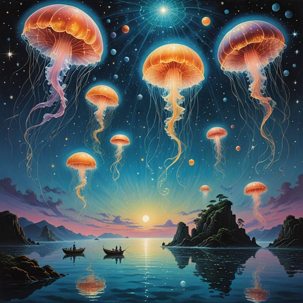 Dreamlike Ocean Realm in Pastel Hues