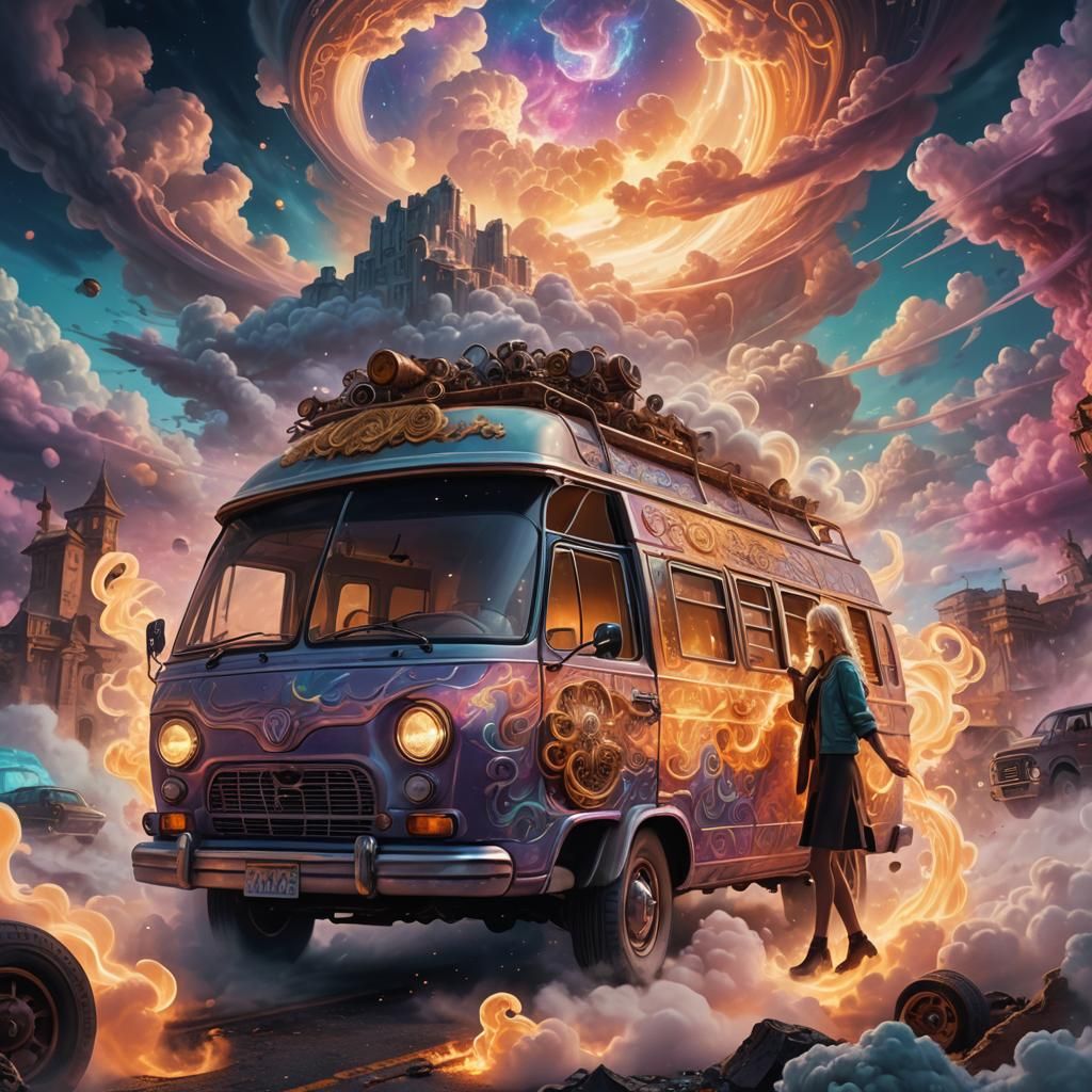 Luminous Data Cascade in Dreamlike Fantasy Art