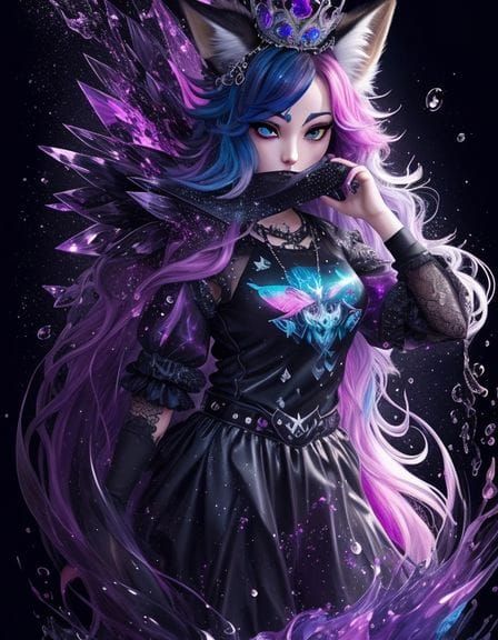 Gemstone Queen: AI Generated Portrait