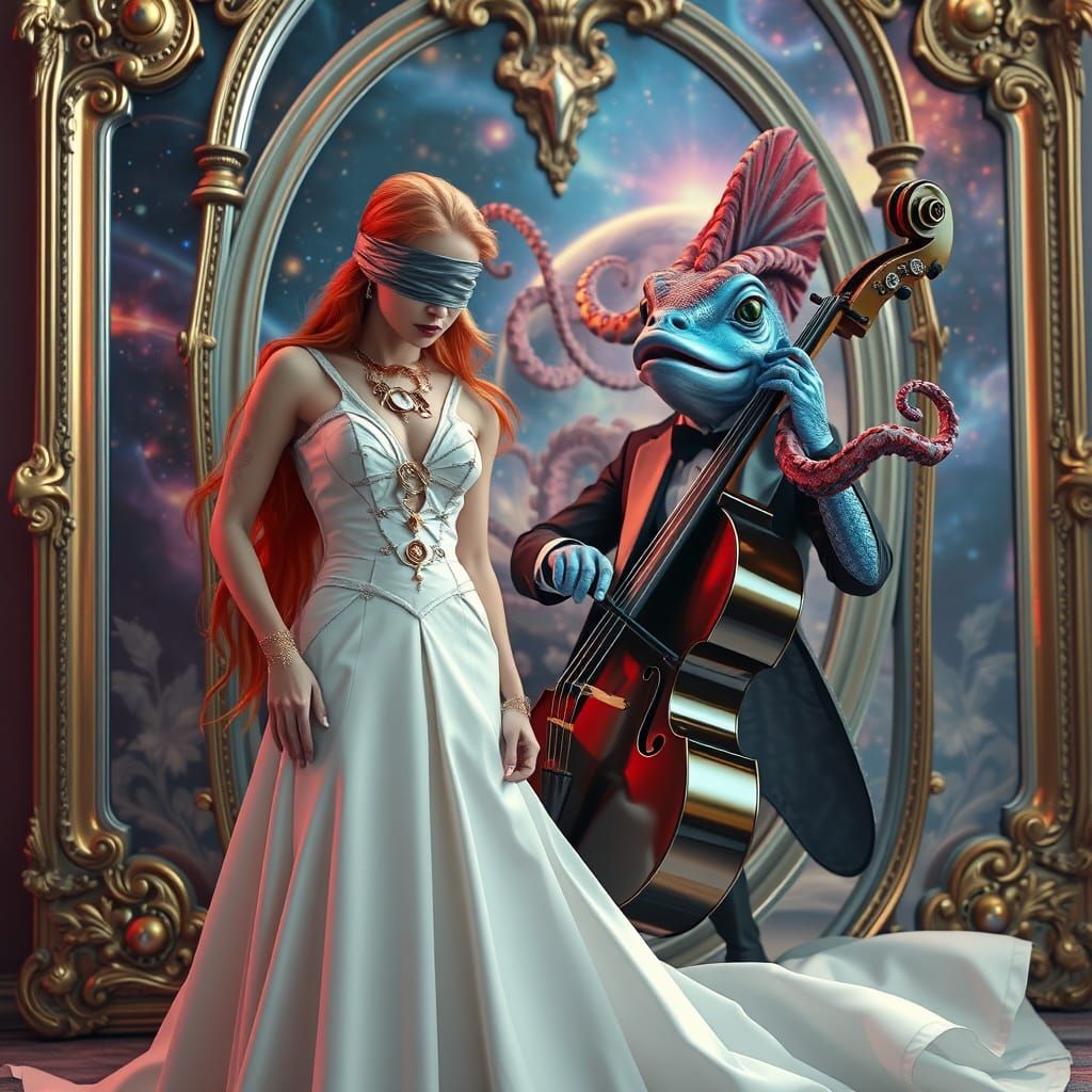 Surreal Steampunk Concert in Deep Space