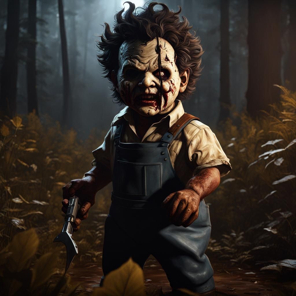 Baby Leatherface: Detailed Matte Painting