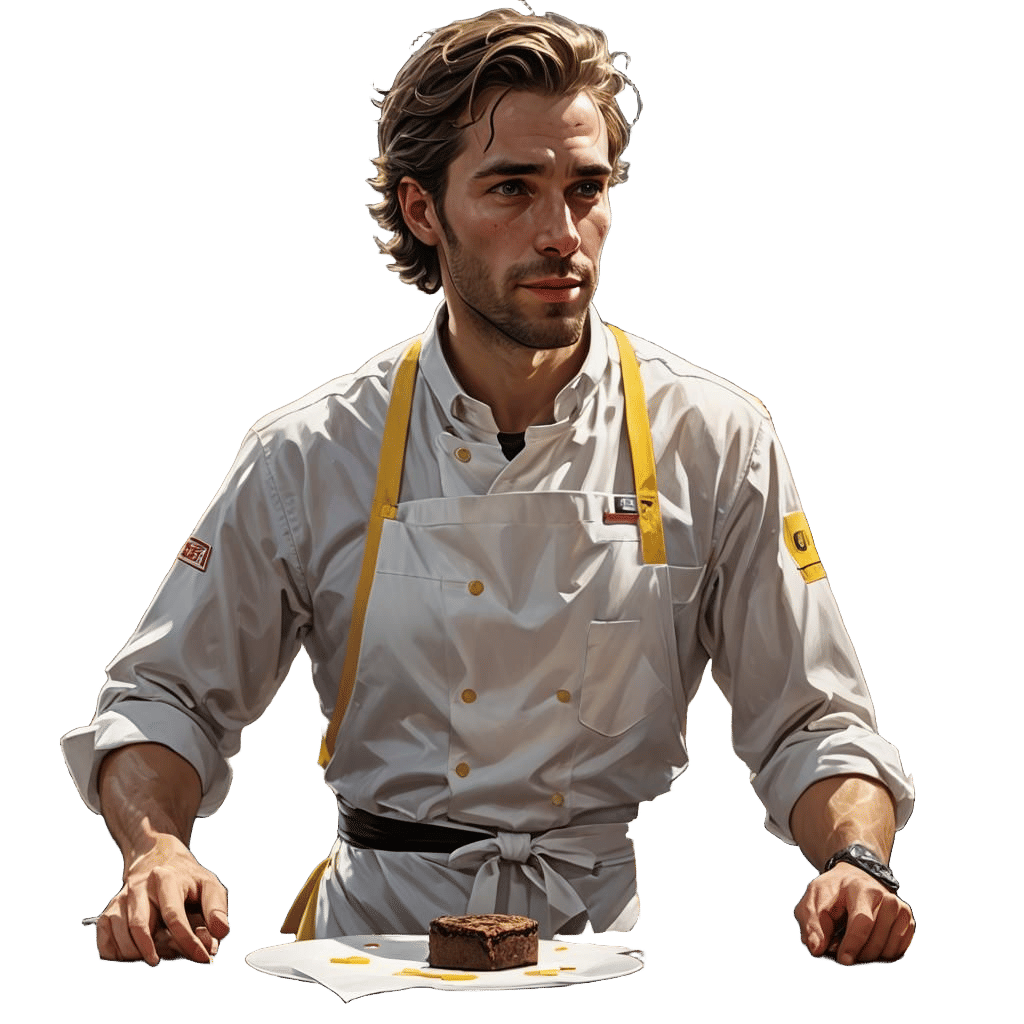 Coffee Cup with Hearts Served by Waiter