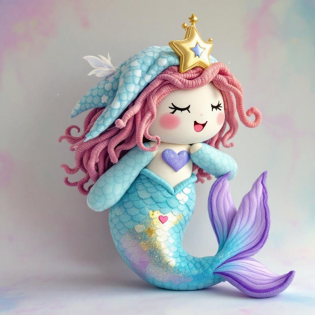 Giant Mermaid Plush Toy Brought to Life