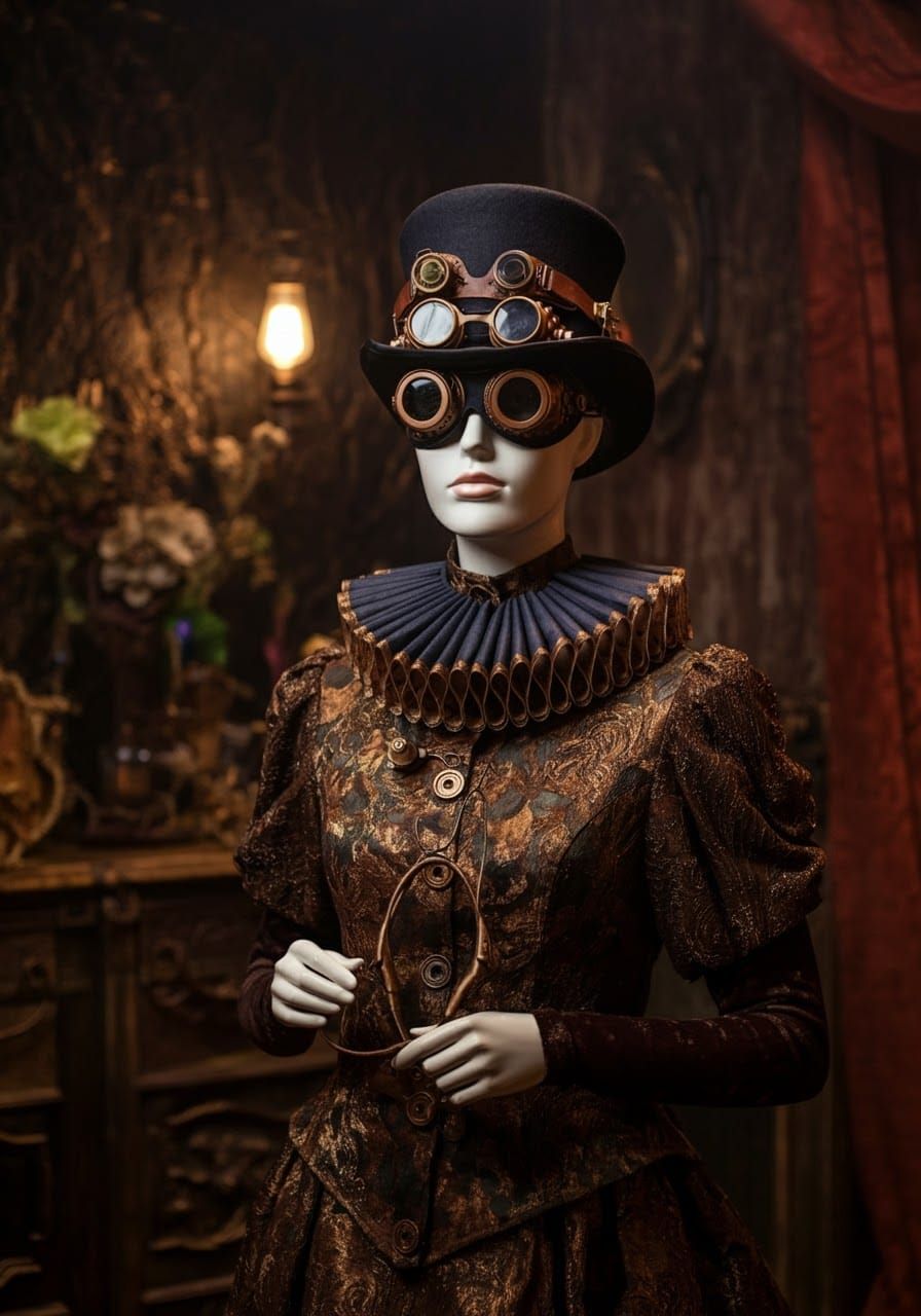 Space-Fi Masquerade Party in Steampunk Nouveau Style