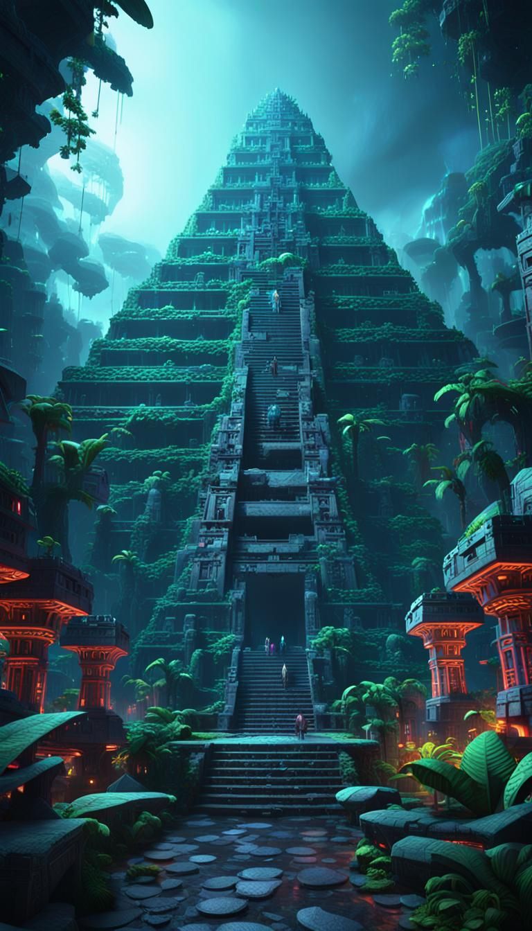 ANCIENT AZTEC   STYLE COLASSAL SIZE  MULTI COLOR:METROPOLIS�...