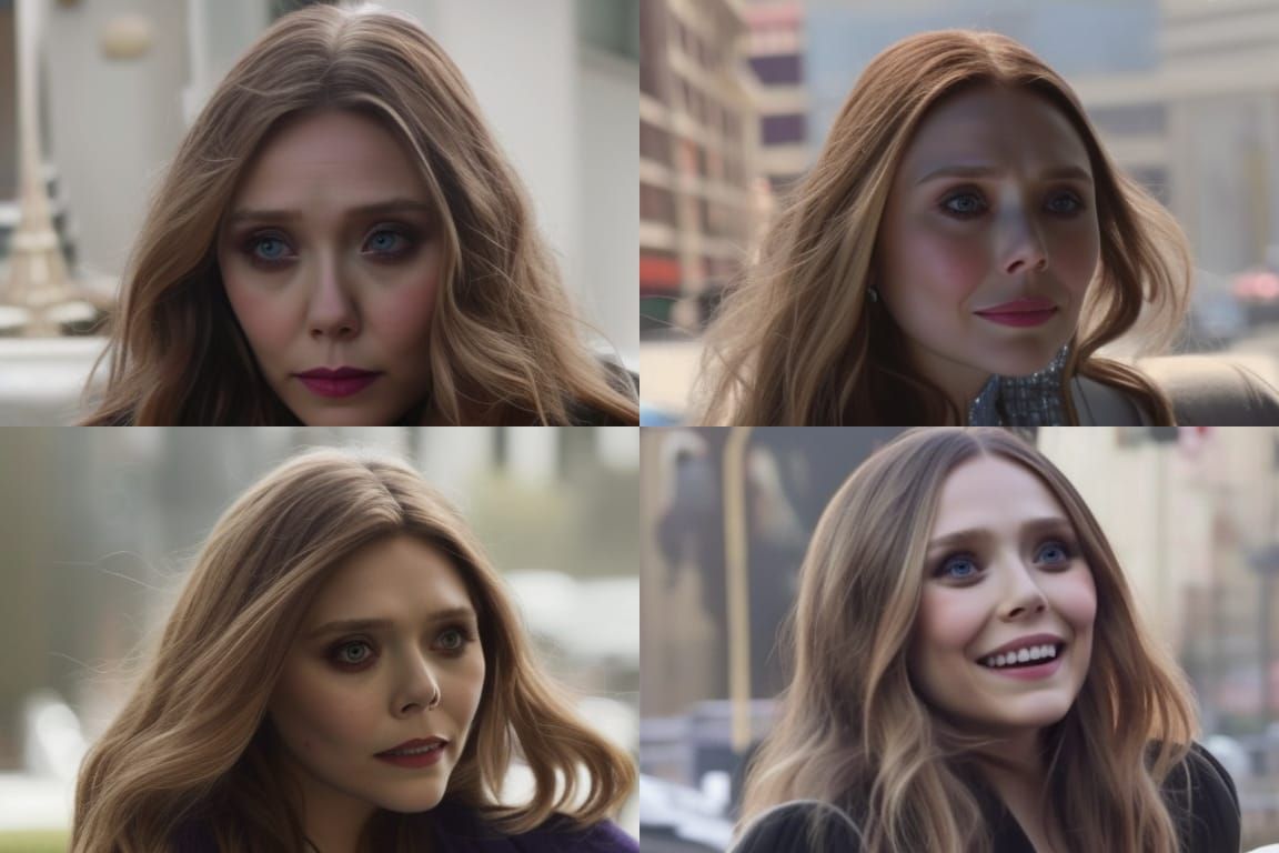 Realistic AI Portrait of Elizabeth Olsen