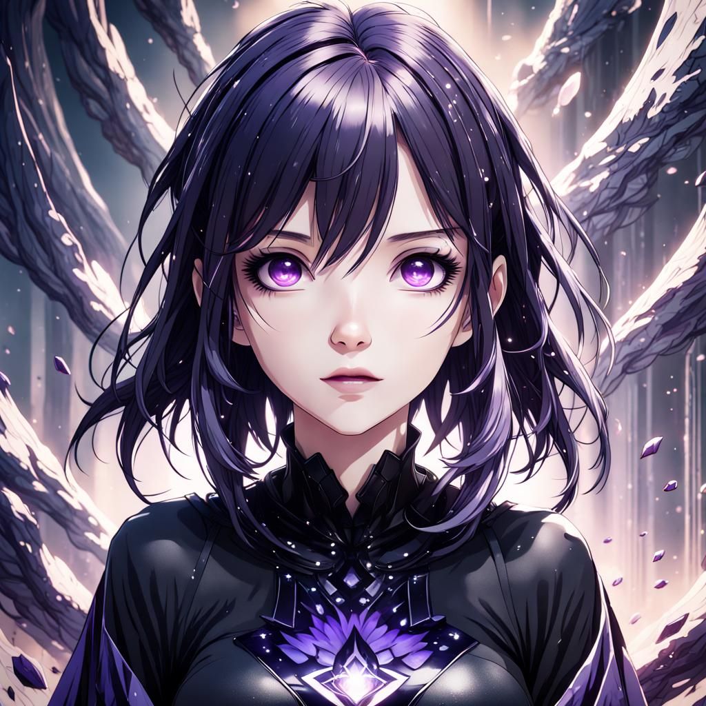 Anime Girl with Dreamy Eyes in Detailed Matte Painting