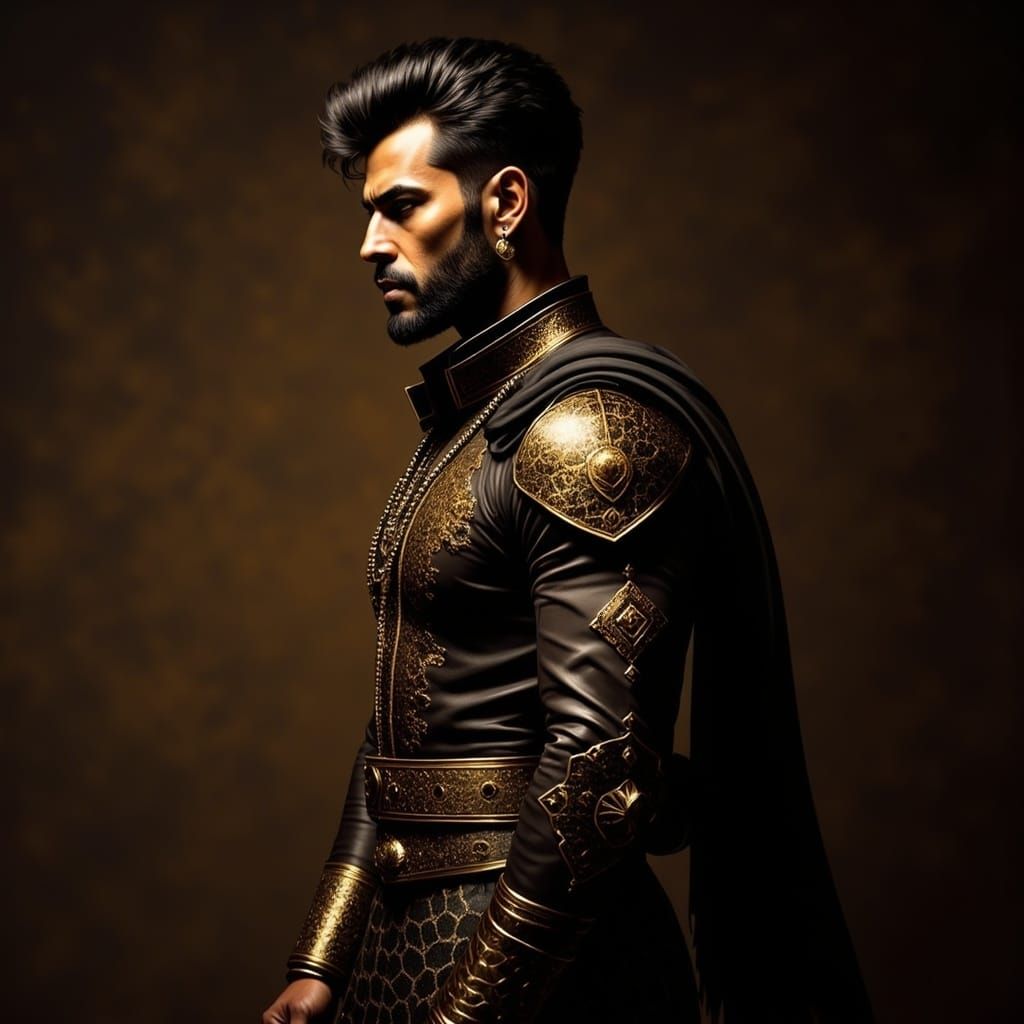 Spanish Man Portrait in Renaissance Style