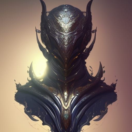 Liquid Metal Armor Portrait in 8k Resolution