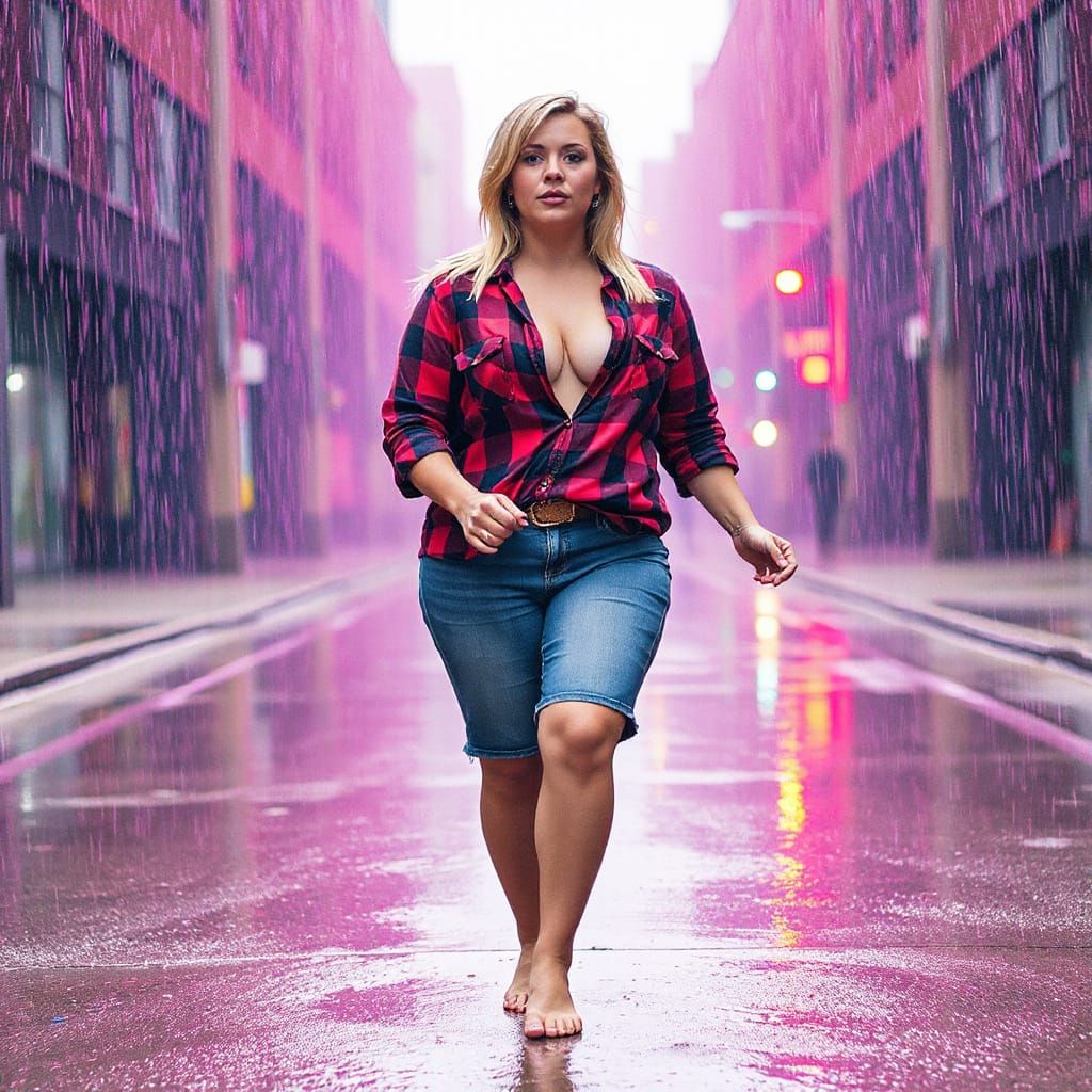 Rainy Day Boho Dream in Vibrant Pink