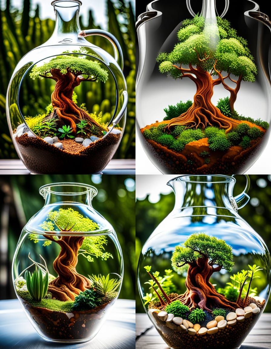 Tree of Life in Glass Terrarium
