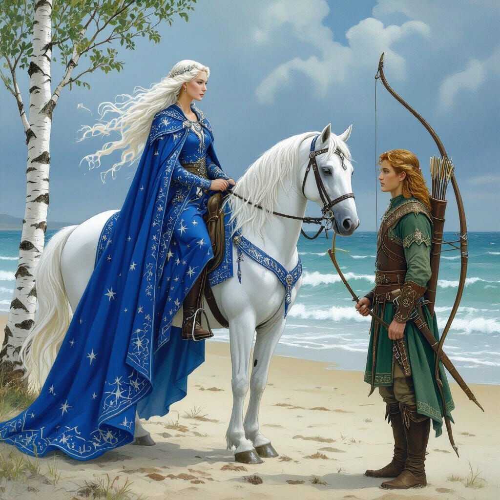 Niamh of the Silver Birch Meets Oisin