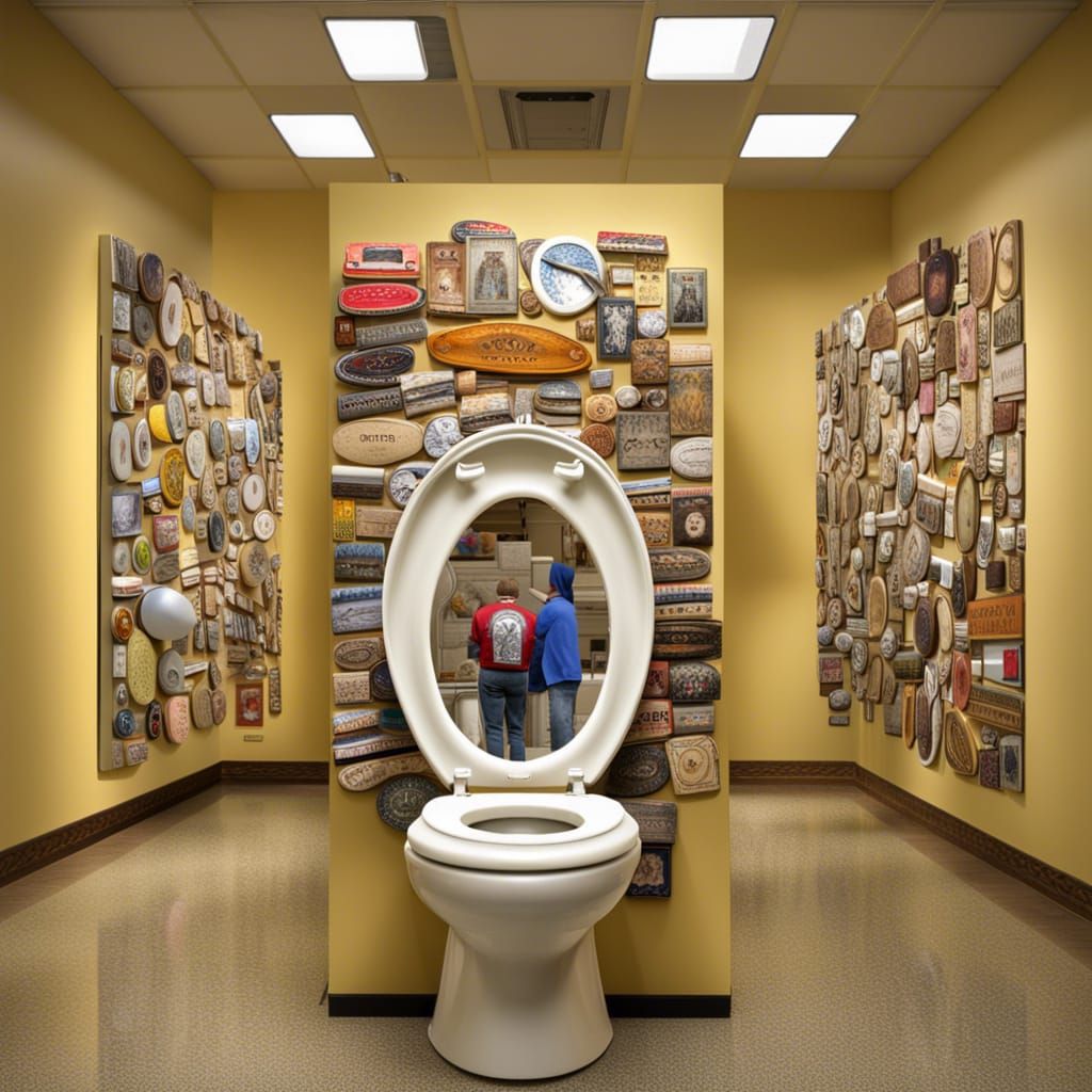 Barney Smith's Toilet Seat Art Museum in Digital Art