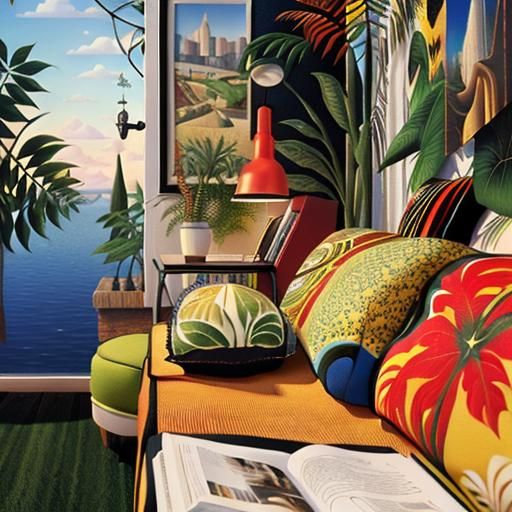 Photorealistic Rendering in Henri Rousseau Style