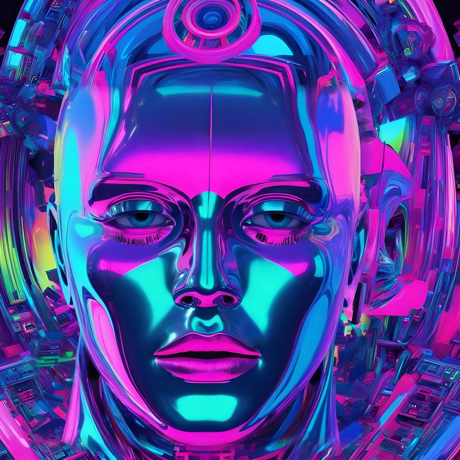 Psychedelic Glitch: Disrupted Video Processing in Neo-Tokyo