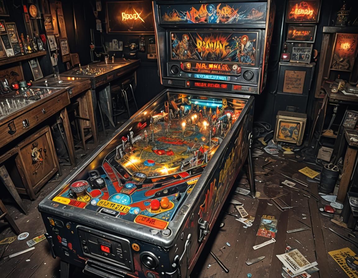 Mad Max Pinball in Sinister Dark Bar