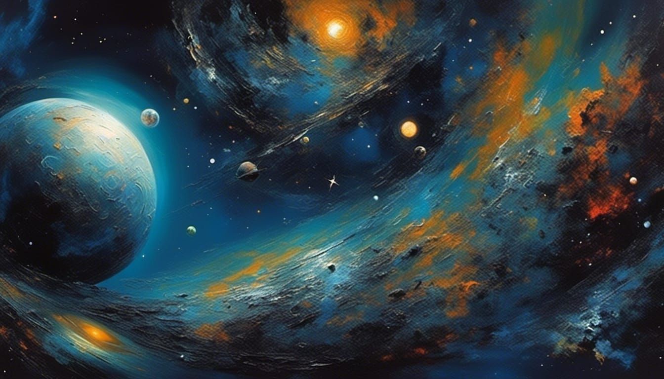 Epic Cosmic Deep Space Masterpiece as 3D Render