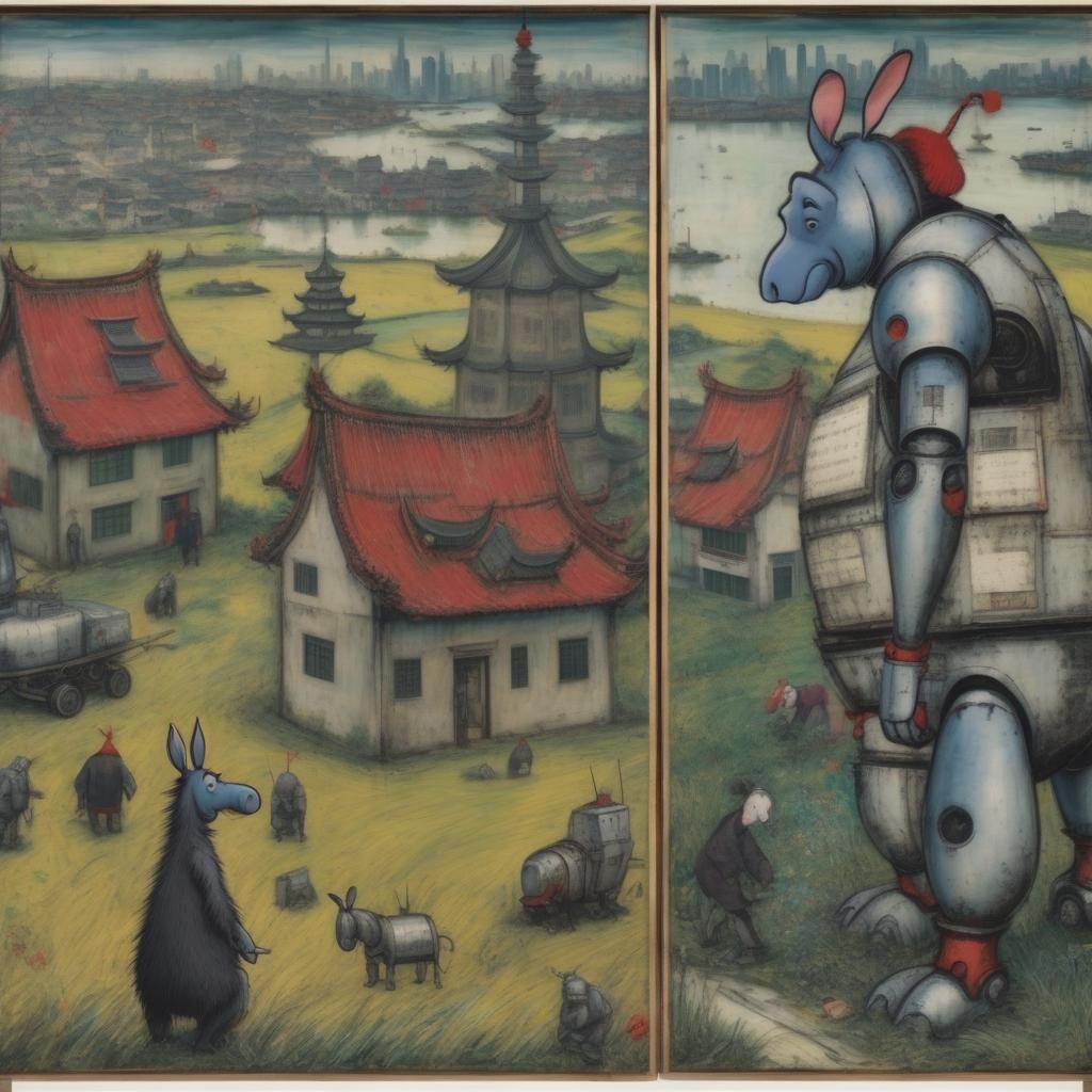 Eeyore's Shanghai Robot Anxiety: Renaissance Expressionism