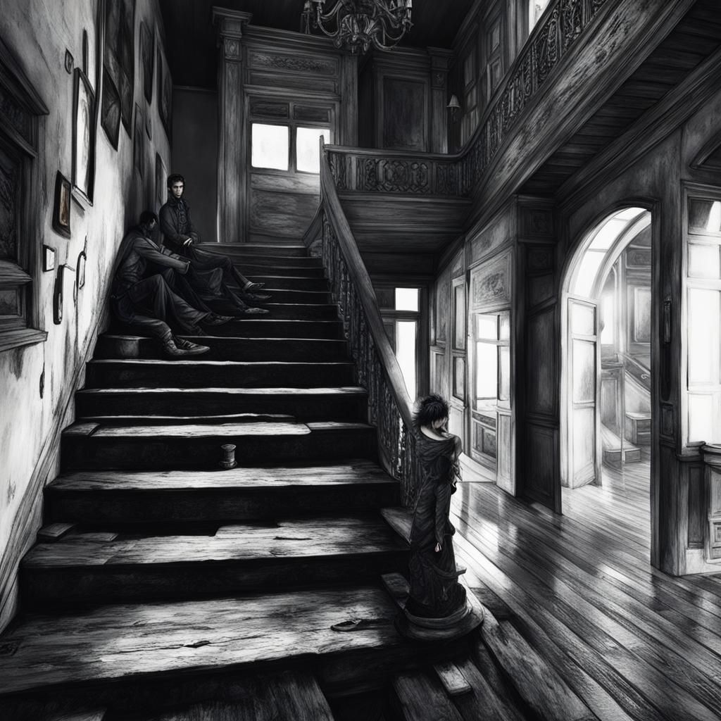 Haunting Ghost in Dilapidated House