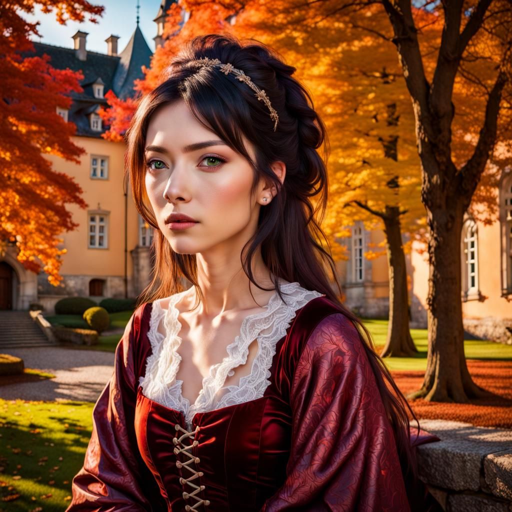 A portrait of the vampiress Carmilla, because we are reading the book!