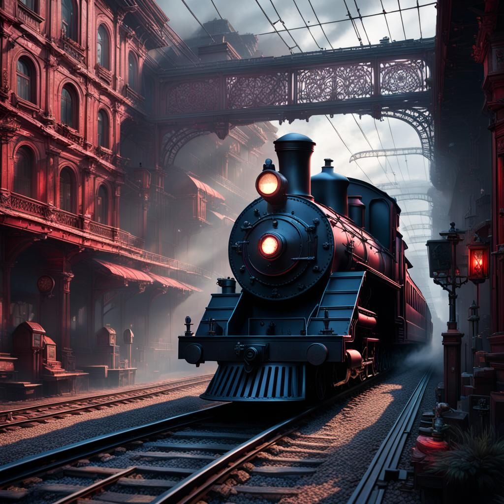 Ghost Train: Dark Fantasy Concept Art