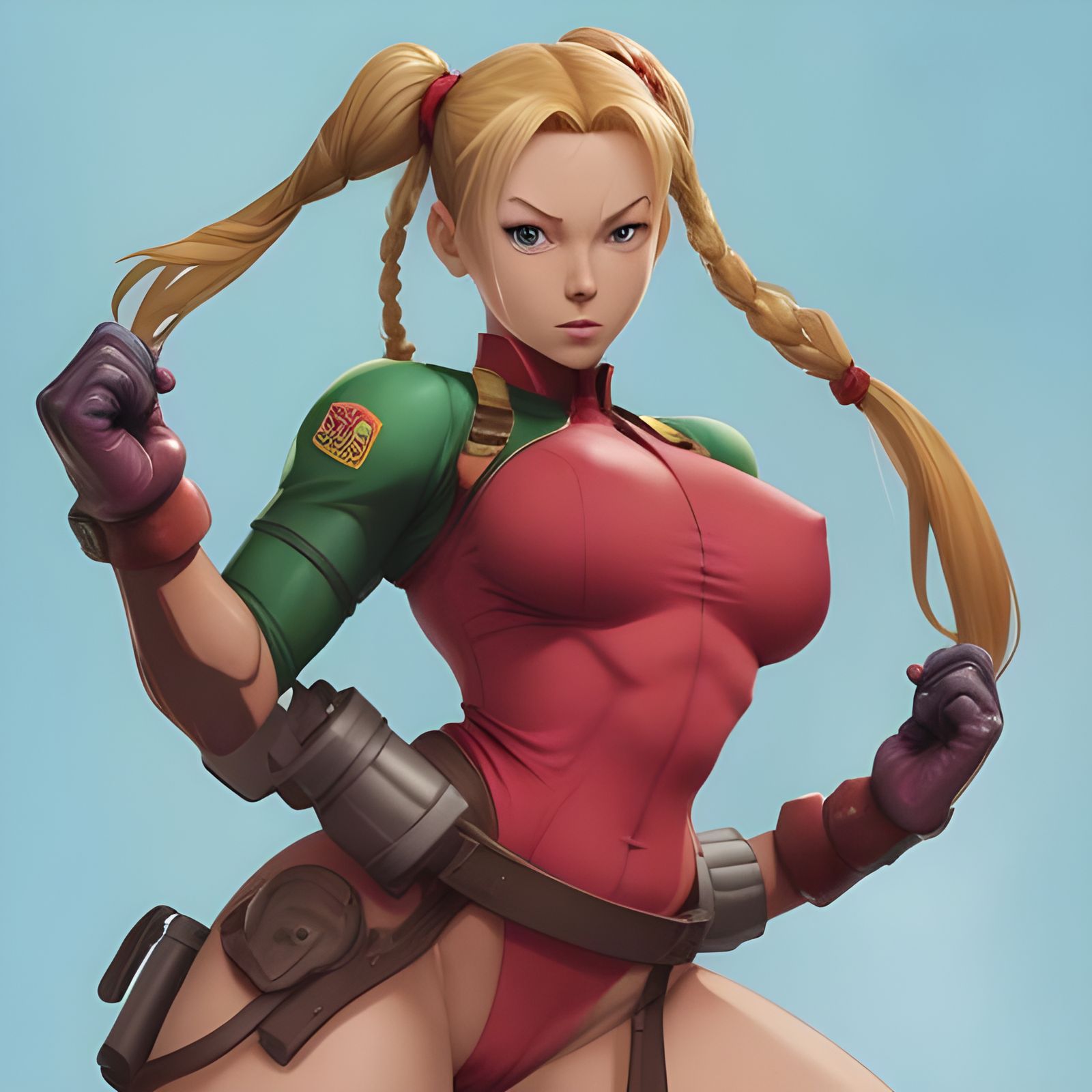 Cammy Street Fighter in Anime Style