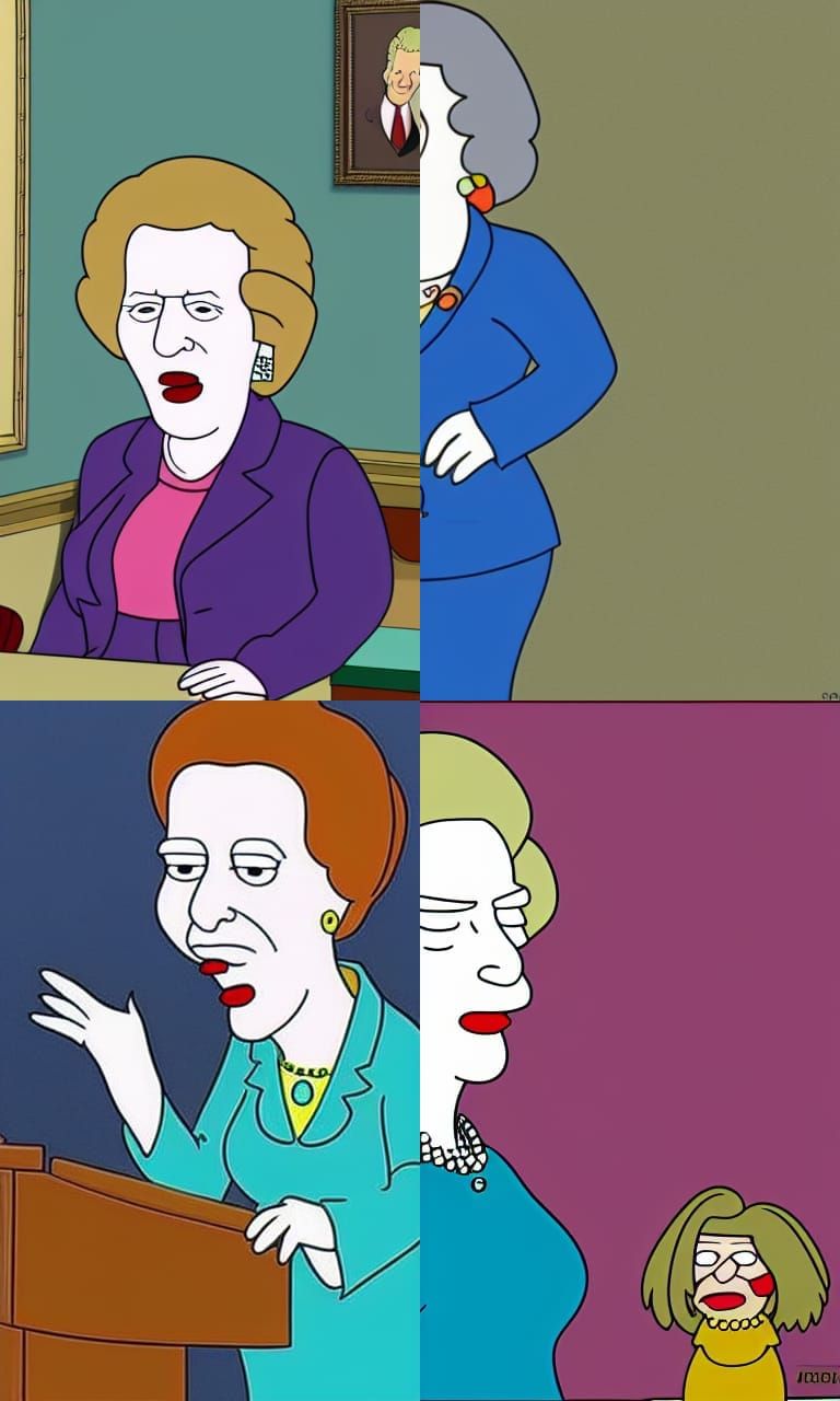 Margaret Thatcher as Family Guy Character
