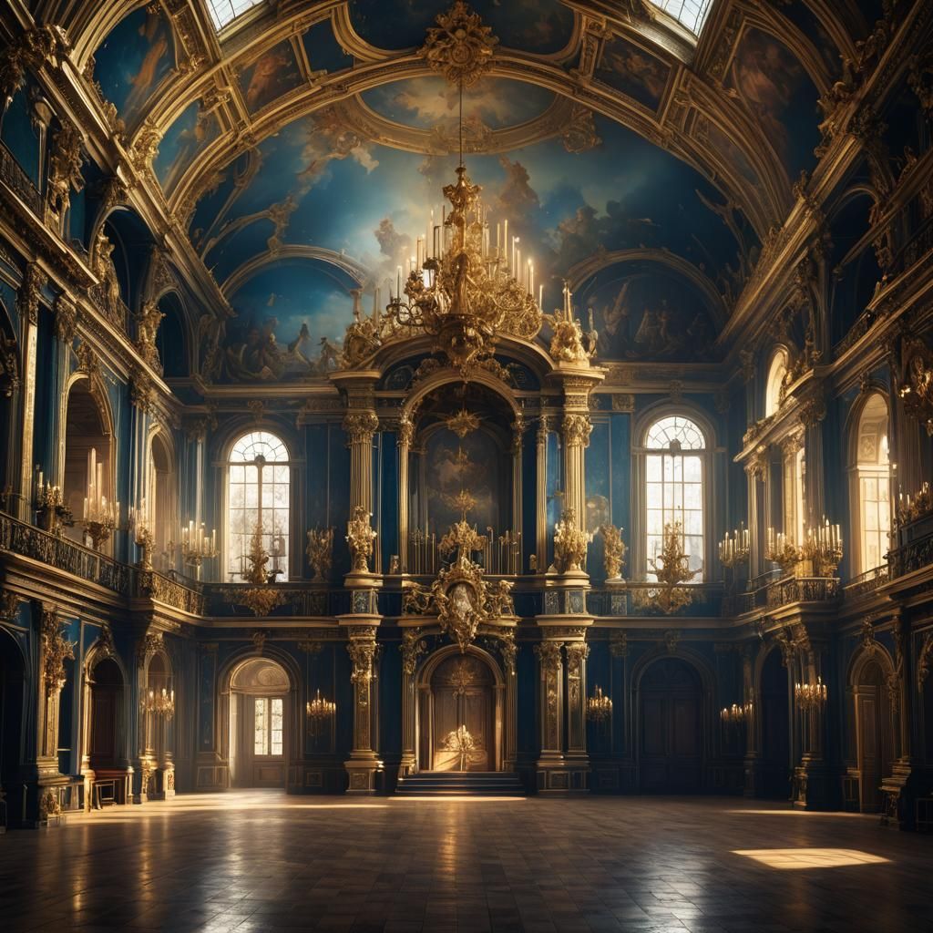 Classical Dancers in Versailles Chapel, 18th Century