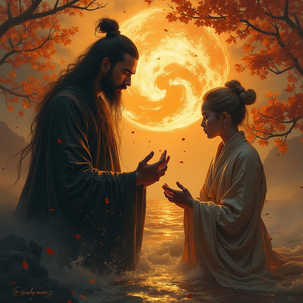 Balanced Harmony of Light and Dark in the Tao