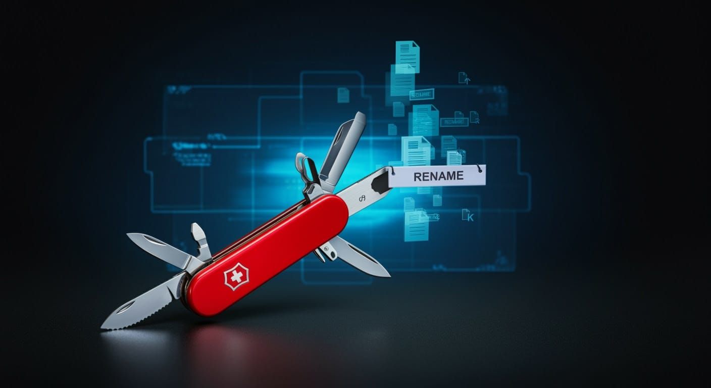Cyberpunk Swiss Knife in Mid-File Rename