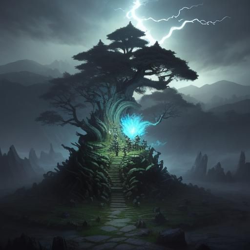 Dragon Ball Z Character Clash in Ancient Temple