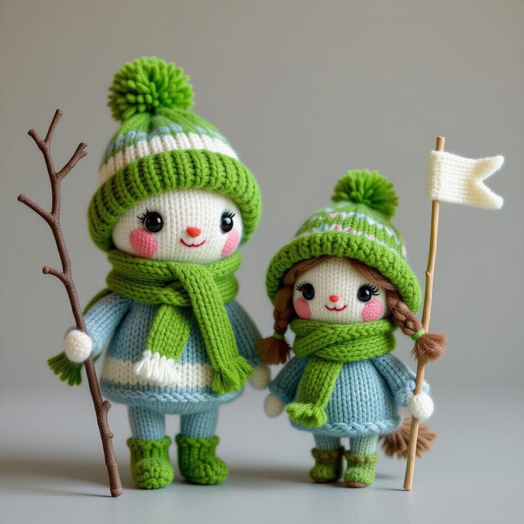 Cozy Knitted Forest Creatures in Yarn Accessories