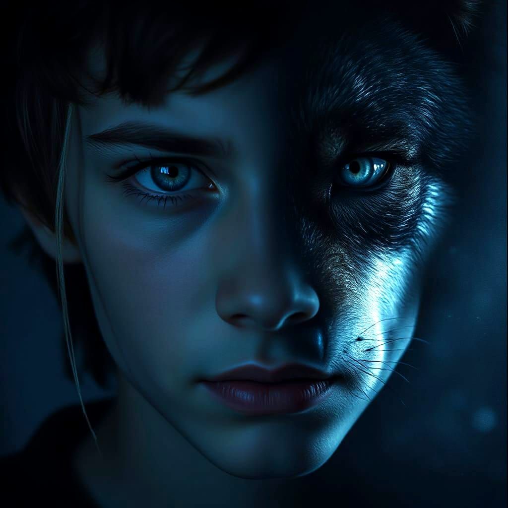 Surreal Portrayal of Inner Transformation in Cosmic Light