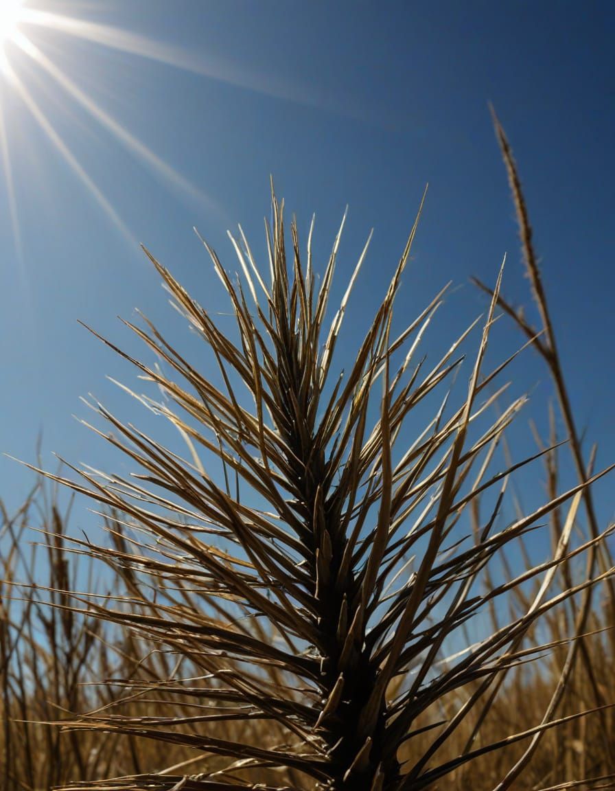 Exotic African Grassland Plant Unfurls Spiraling Beauty