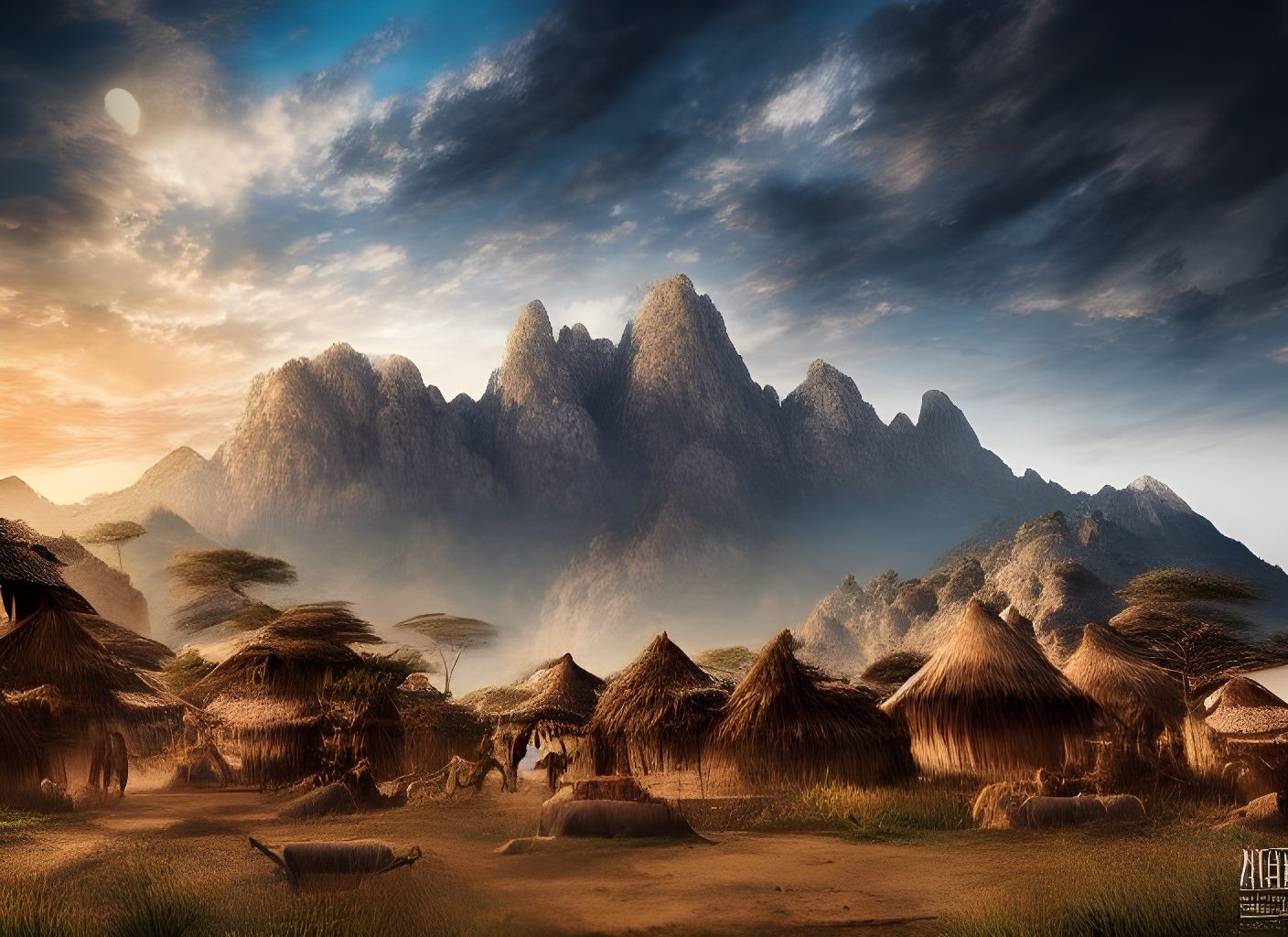 Village in the African savannah!