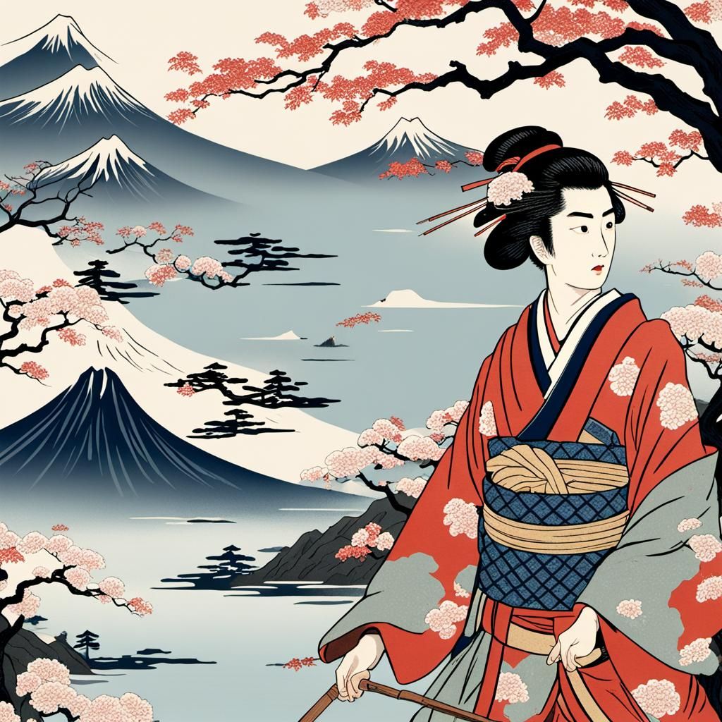 AI Image in Ukiyo-e Style