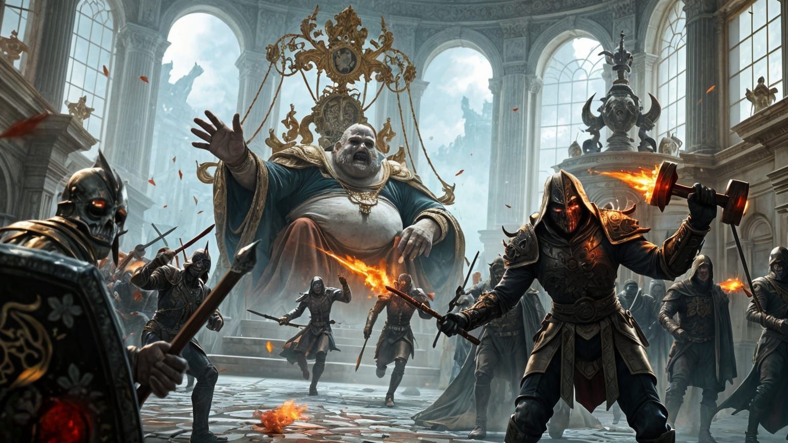 Ushoran Unleashes Death Magic in Summercourt Palace Battle