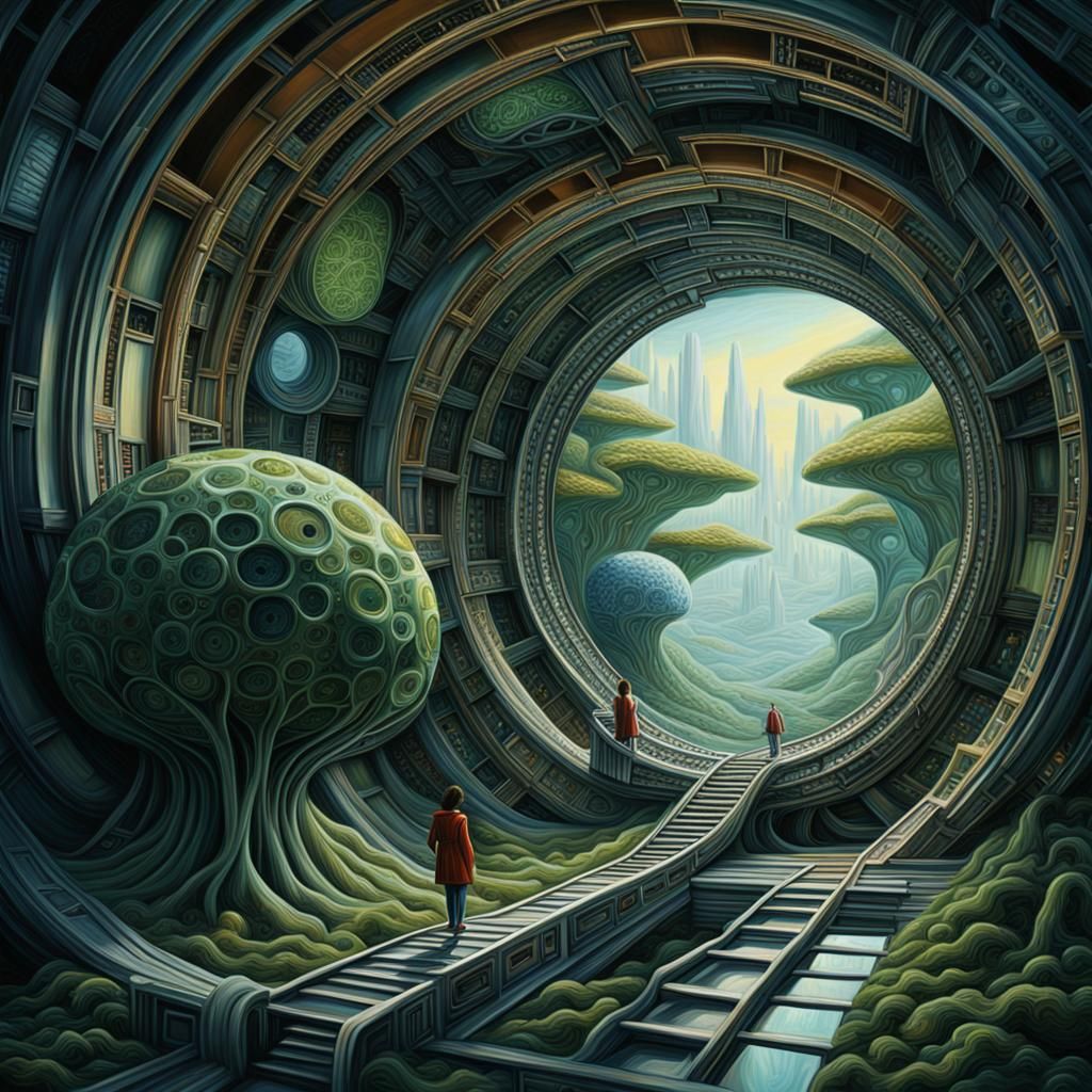 Utopian Future: A Neo-Impressionistic Vision of Society