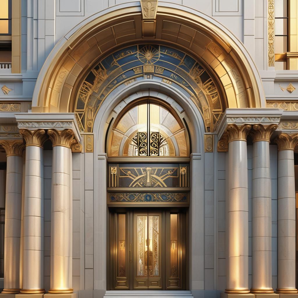 Architectural Fusion: A Hyper-Realistic Building Façade