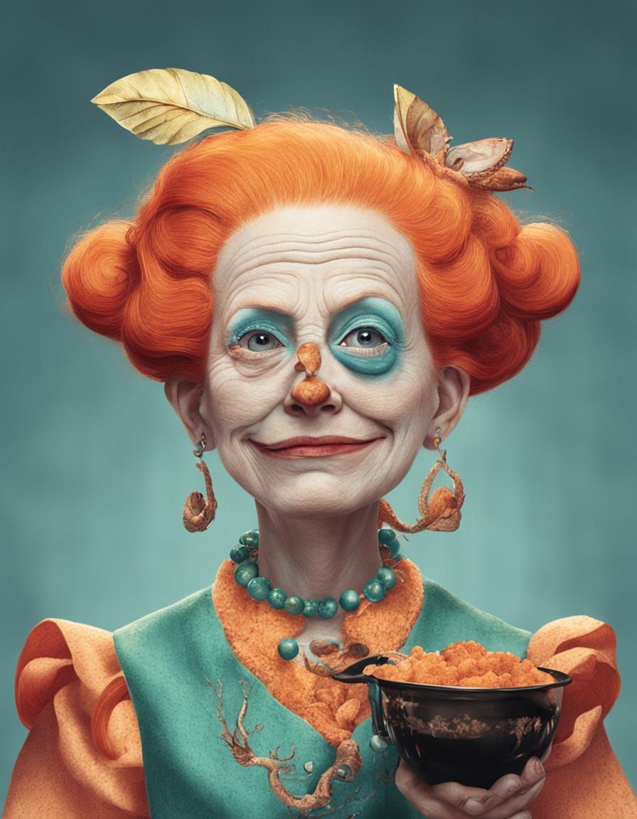 Elegant Lady in Disarray