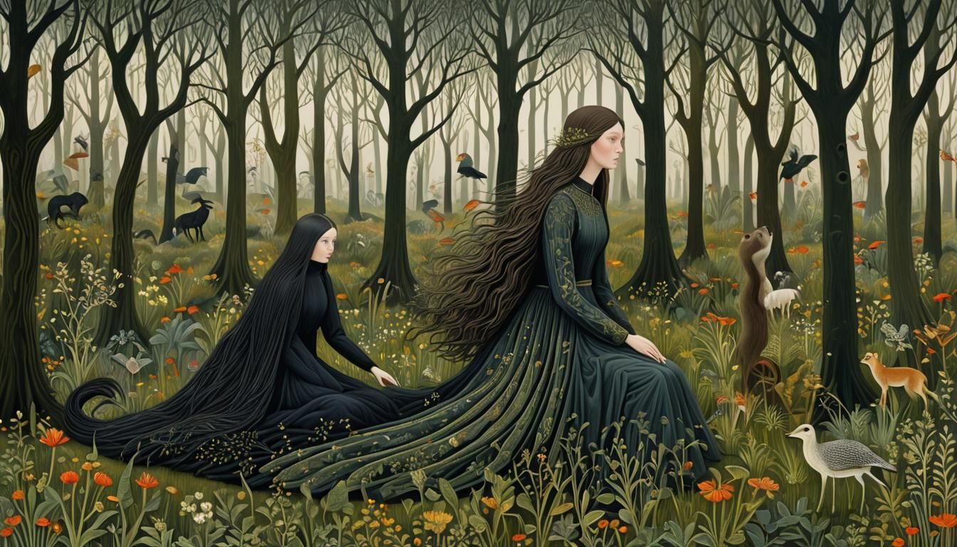 Folklore Creatures in Dreamlike Digital Art