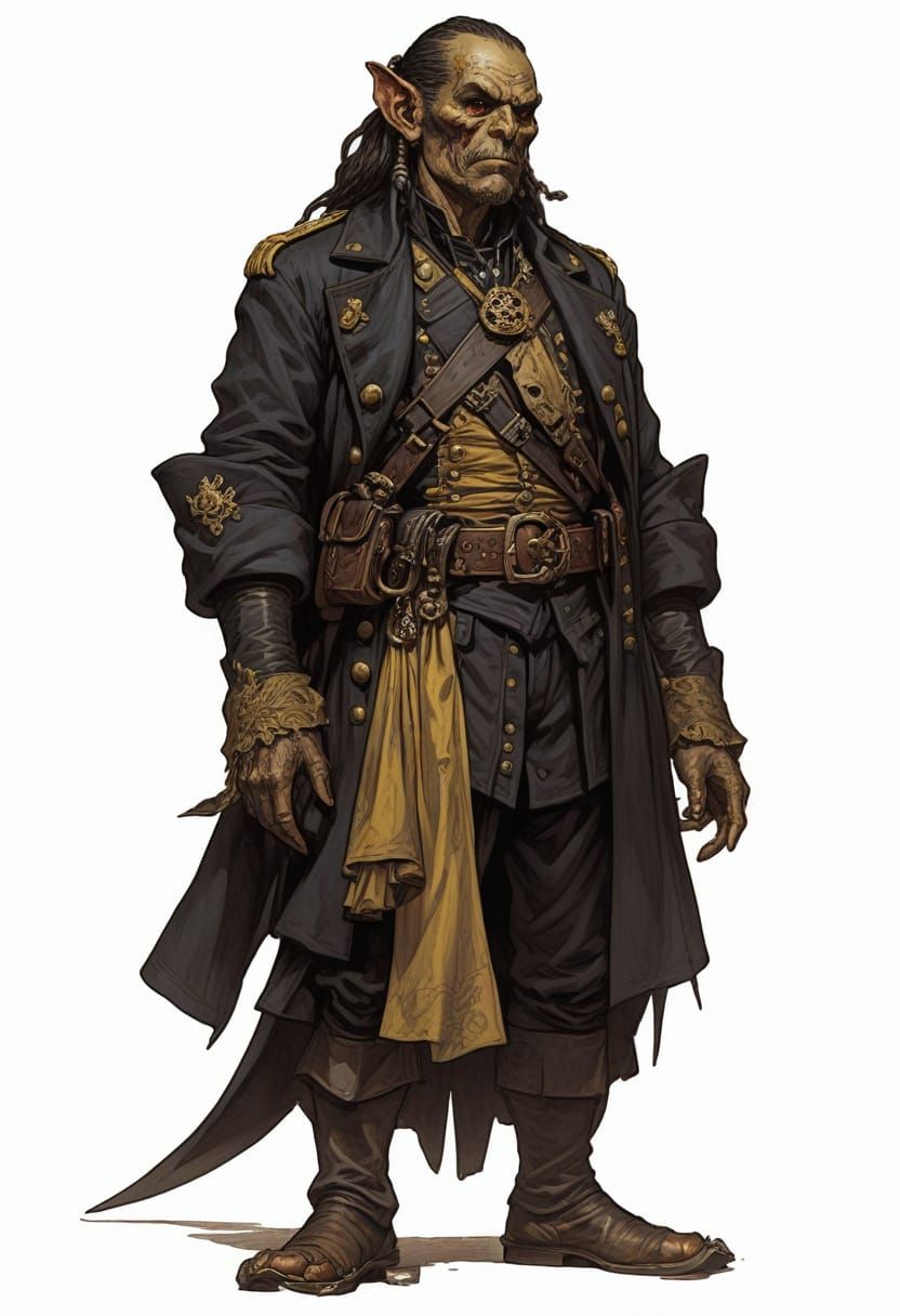 18th Century Pirate Mutant in Naval Uniform