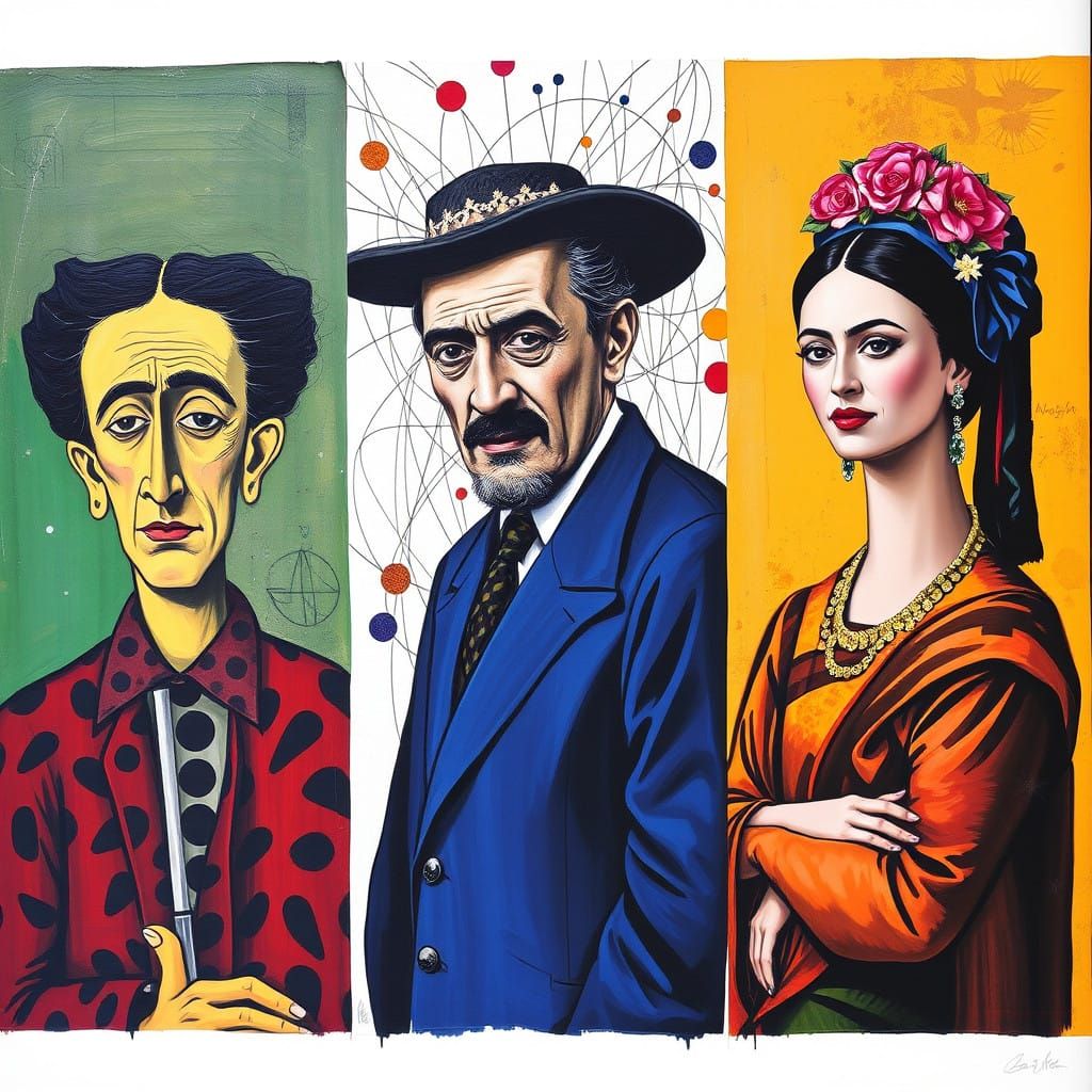 Artists of the 20th Century Collide in Surreal Landscape