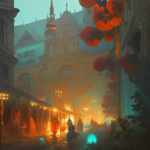 Dranouter, Belgium: Hyperdetailed Concept Art