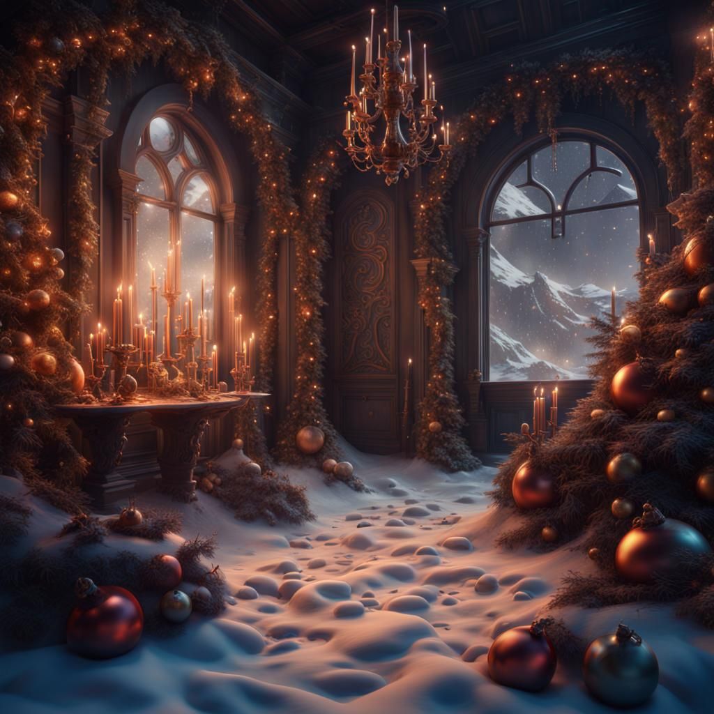 Fantastical Advent Calendar Concept Art in Deep Color