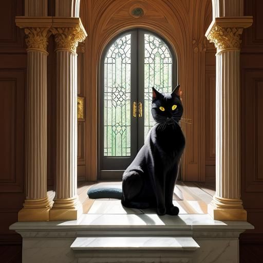 The cat's very own lobby