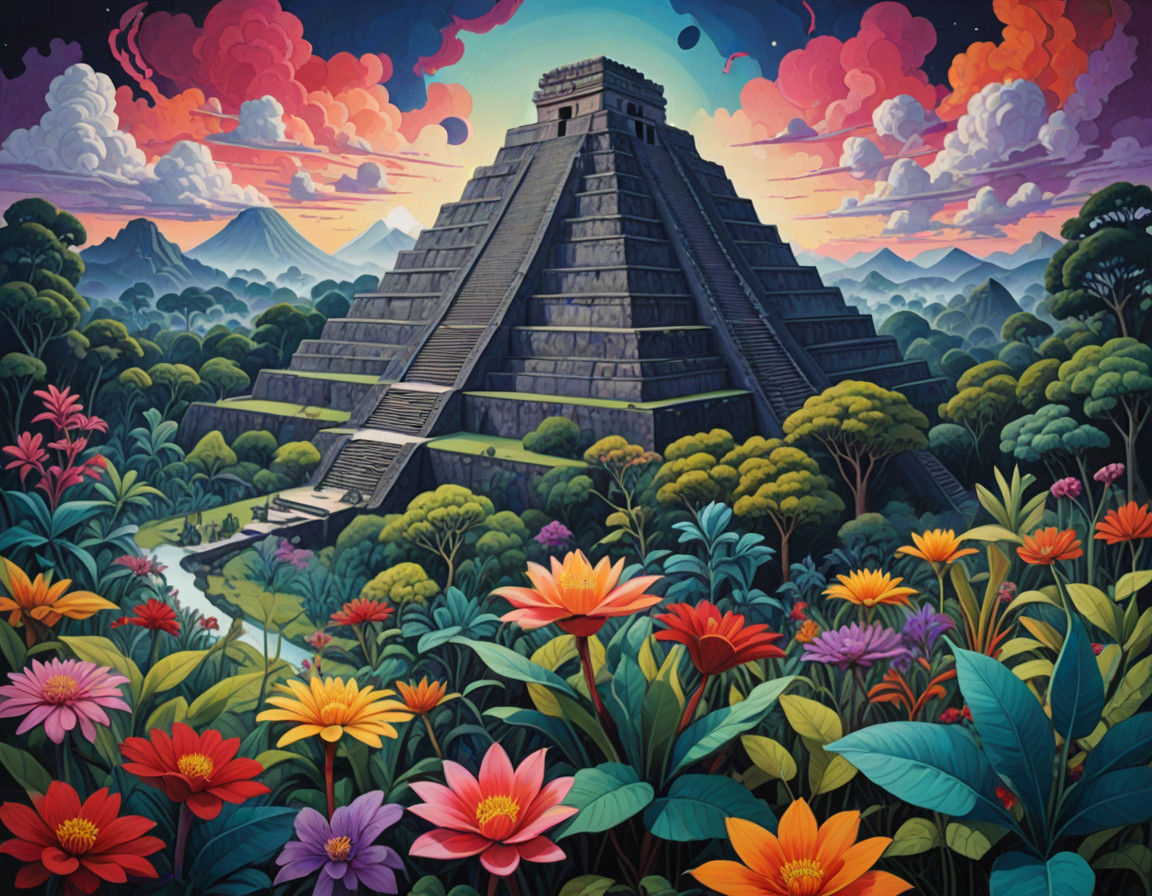 Cosmic Savannah Dreamscape in Vibrant Hues