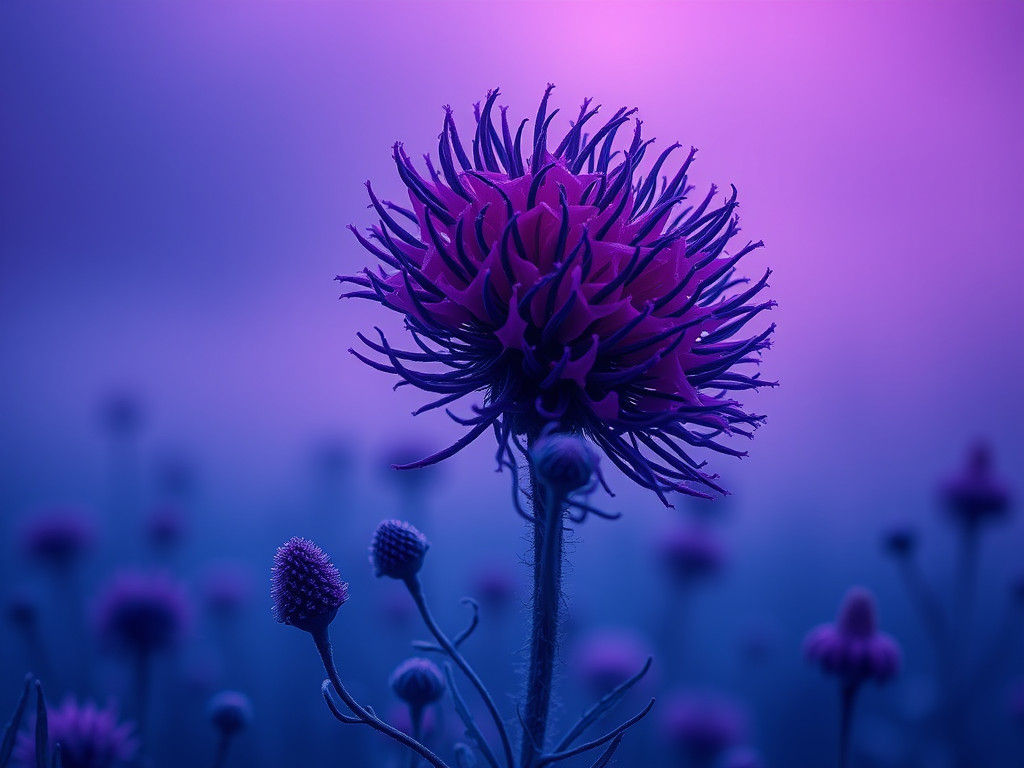 Steampunk Comb in Dark Blue and Pink-Purple