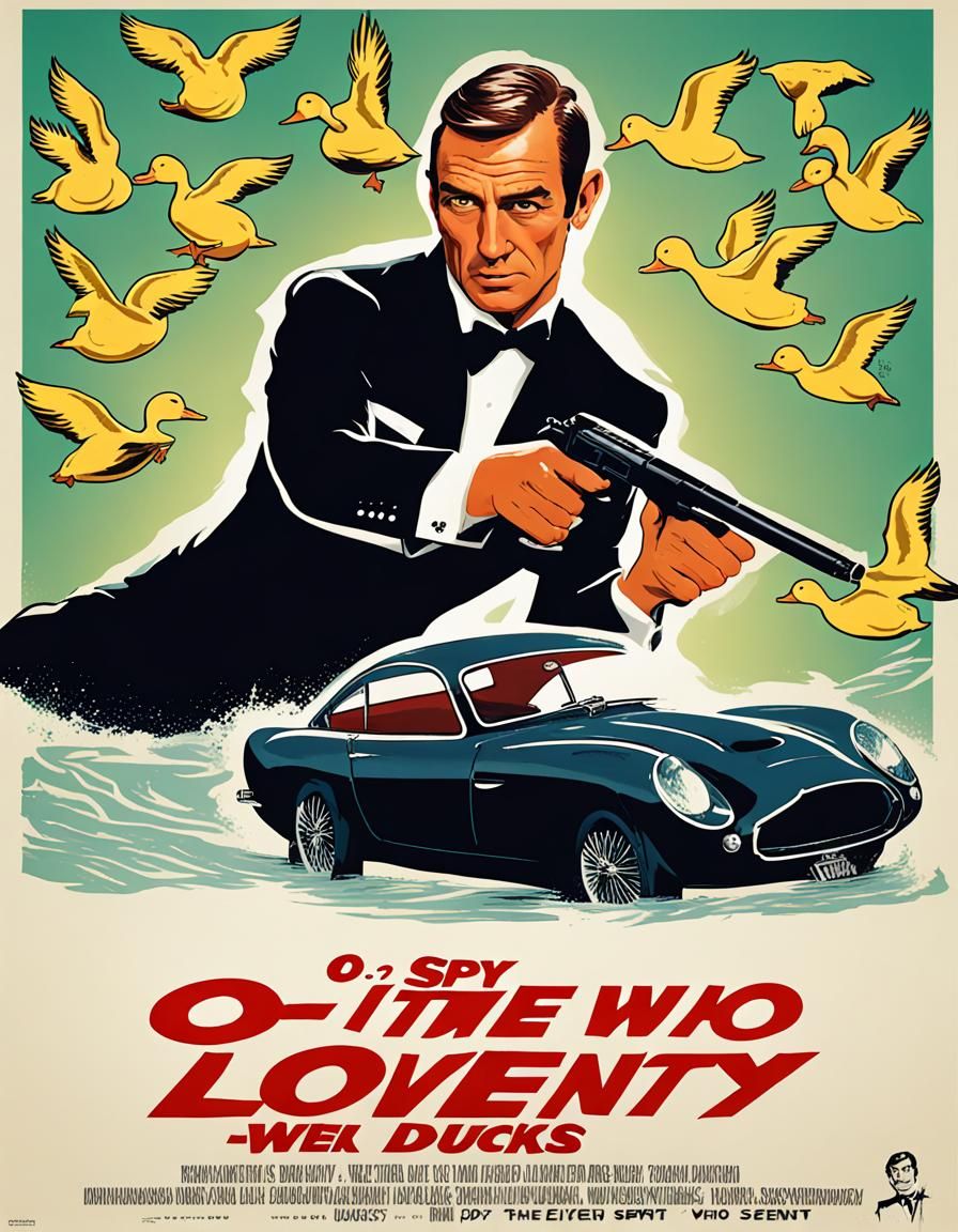 007 in: The Spy Who Loved Seventy Ducks Poster